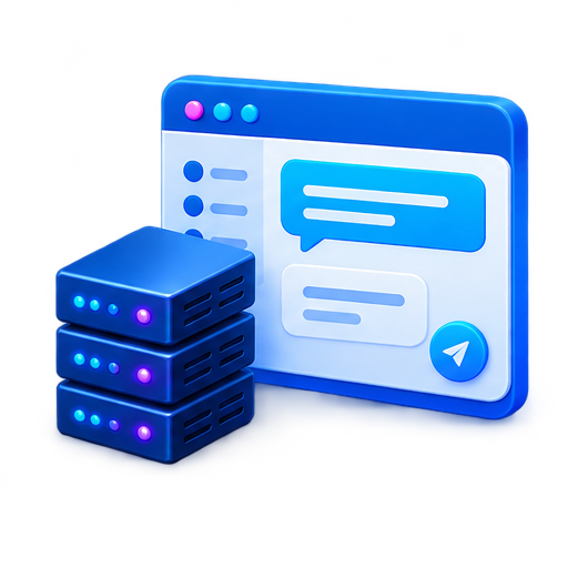 Messaging interface hosted on private servers